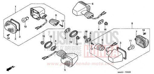 CLIGNOTANT CBR900RRX de 1999
